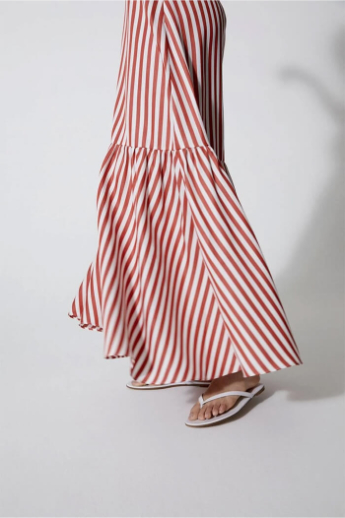 Dagmar, Minoo Stripe, Skirt, Red stripe 