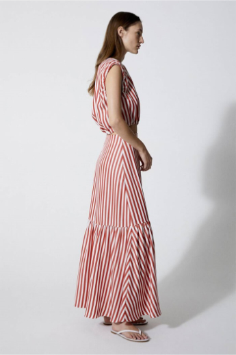 Dagmar, Minoo Stripe, Skirt, Red stripe 