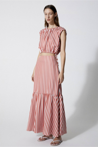 Dagmar, Minoo Stripe, Skirt, Red stripe 