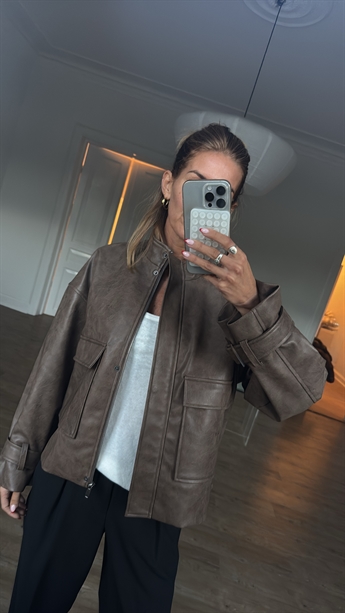 Camma, Jacket, Washed Brown