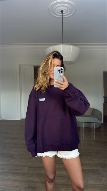 American Vintage, MPLI03B sweatshirt unisex, Vintage Mahogany