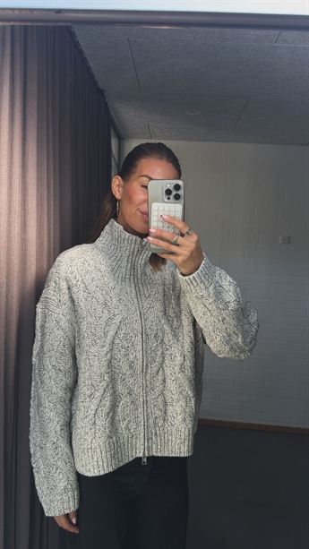 Closed, C96449 Troyer zip cardigan, Shetland