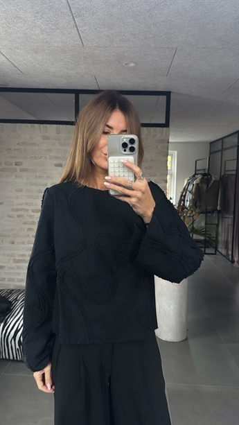 Kaia, Blouse, Black