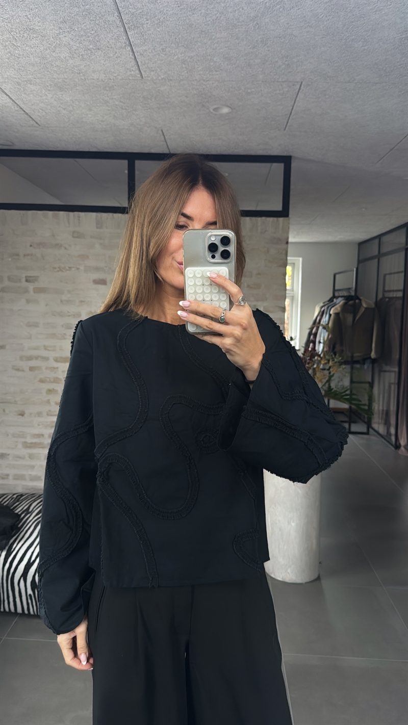 Kaia, Blouse, Black