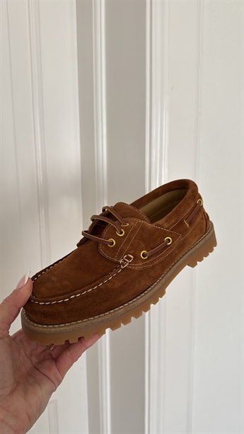 Bukela, Sailor Shoe, Suede, Cognac