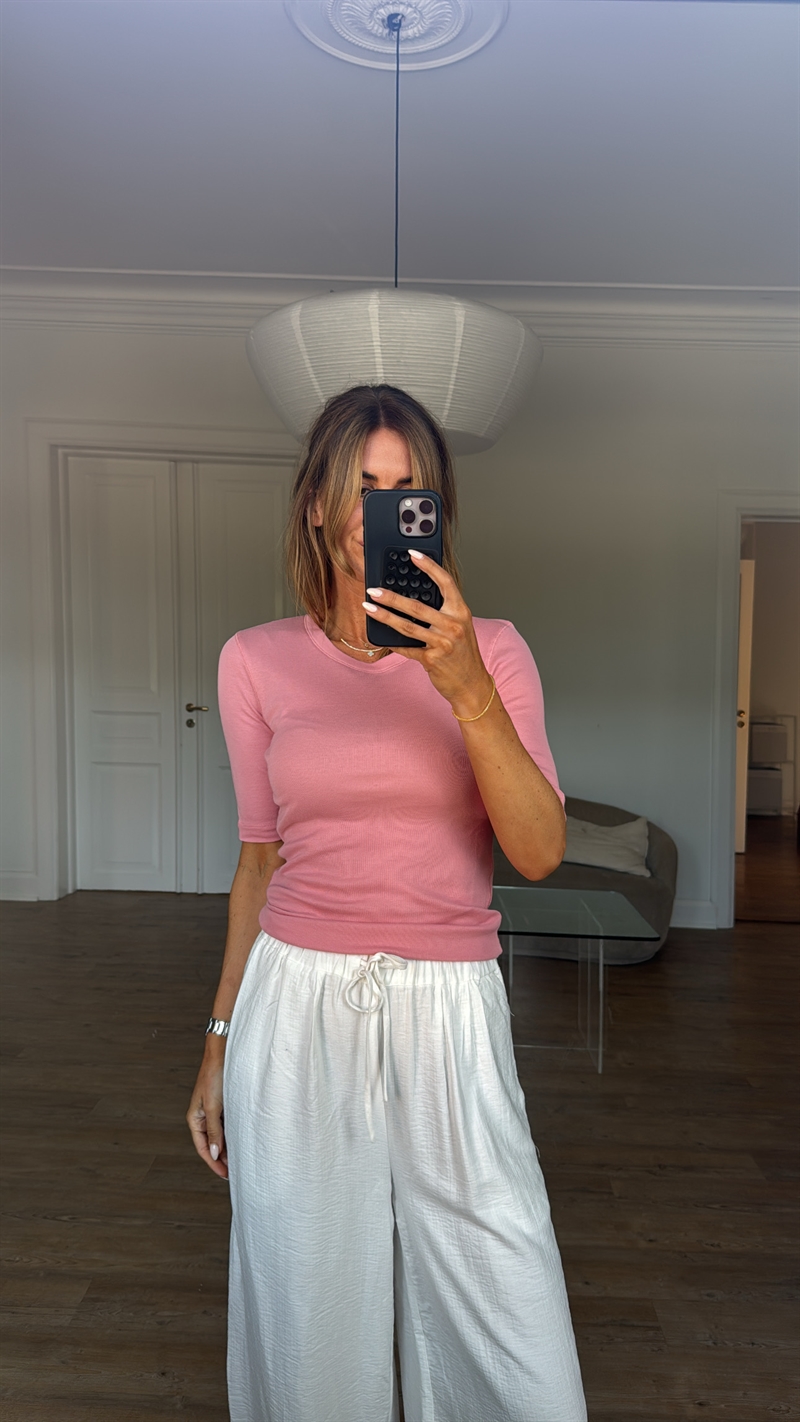 Closed, C95025 Crewneck T-shirt, Peony Pink