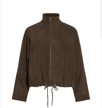 PRE-ORDER! (Levering slut uge 32) Rouge Edit, Susie, Suede Jacket, Seal Brown