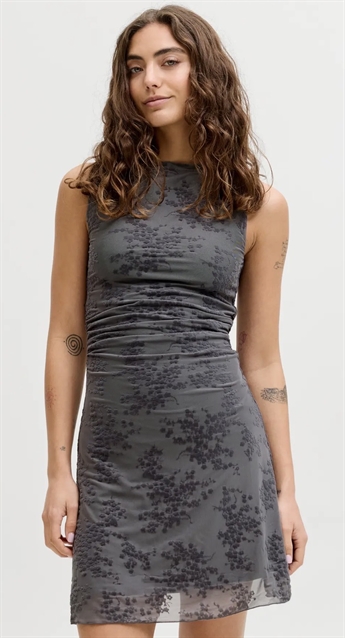 PRE-ORDER! (Levering start uge 25) Jasmina Mesh Dress, Steel Grey