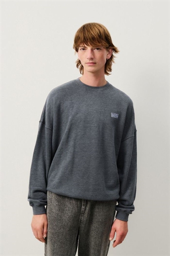 American Vintage, MDOV03A sweatshirt unisex, Carbon
