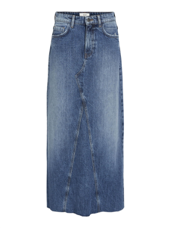 Hailey long denim skirt, Medium Blue 