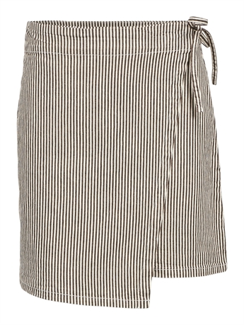 Mala Wrap Skirt, Sandshell/Brown