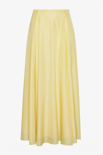 Pomandère, 1170/30193, Silk skirt, Lime