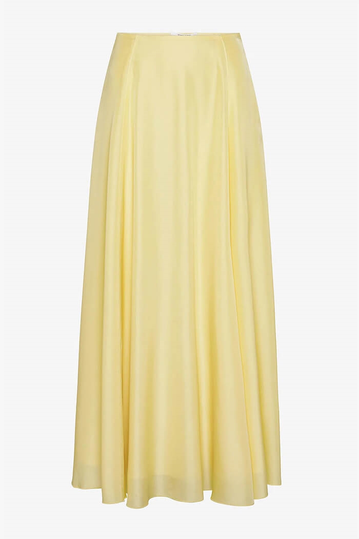 Pomandère, 1170/30193, Silk skirt, Lime
