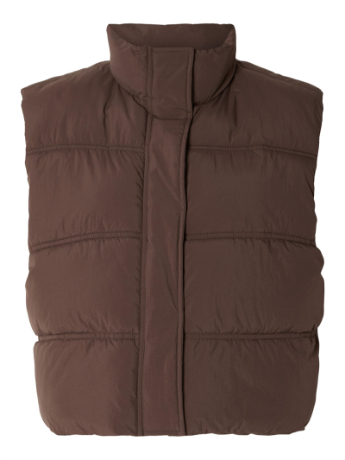 Lea short puffer vest, Java