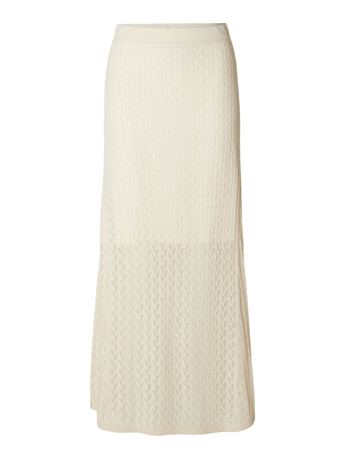 Agnes Long Knit Skirt, Birch