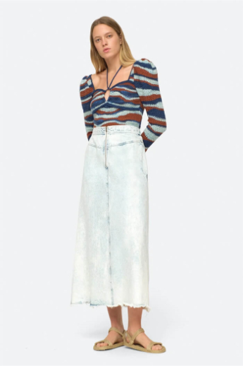 Sea New York, Birdie, Denim skirt, Blue