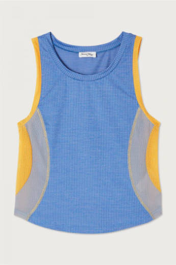 American Vintage, VAM01A, tank, BLUE YELLOW AND GREY