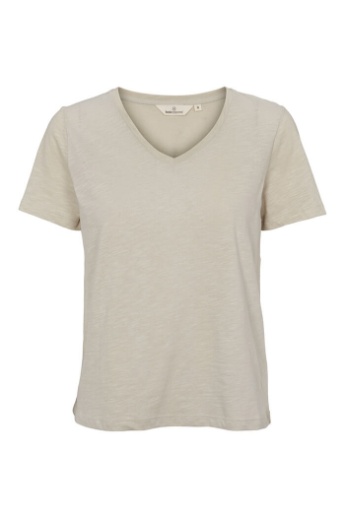 Basic Apparel, Jada, SS v-neck t-shirt, Moss gray