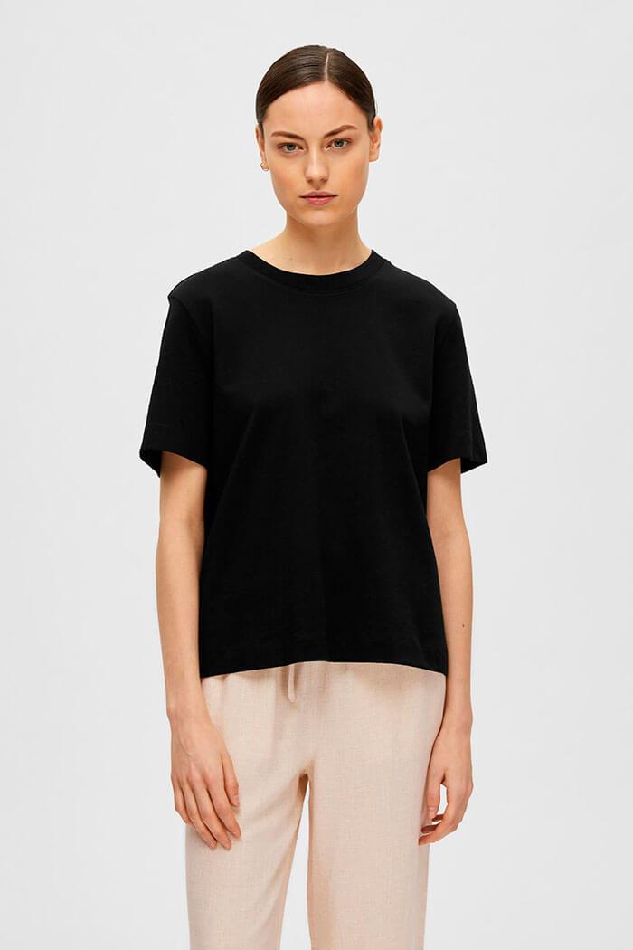 Selected Femme, Essential Boxy Tee, Black