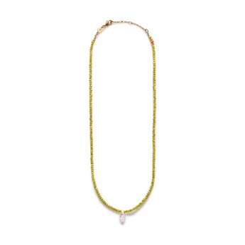 Anni Lu, Cactus, Necklace, Pale Olive