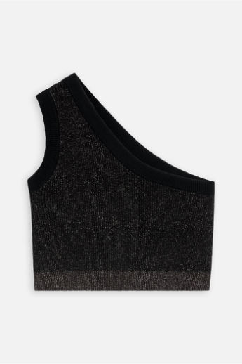 Closed, C96301, Crop Top with Metallic Effects