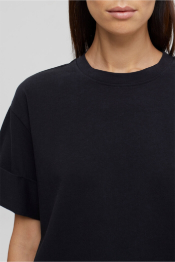 Closed, Cropped, t-shirt, black