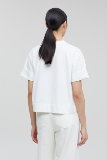 Closed, Cropped, t-shirt, white