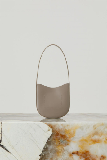 Closed, Half round bag, C90354, Taupe grey