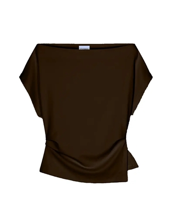 Closed, C95397, Off-Shoulder Top, Maple Brown