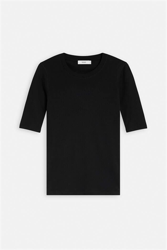 Closed, C95025 Crewneck T-shirt, Black