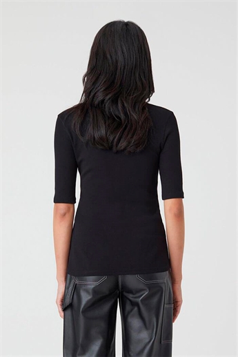 Closed, C95025 Crewneck T-shirt, Black