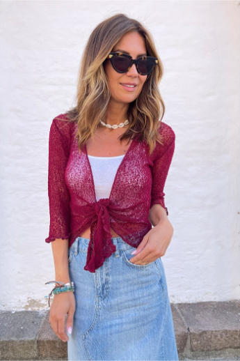 Collected, Jayna blouse, bordeaux 