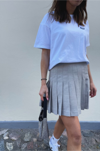 Alva Skirt, Light Grey Melange 