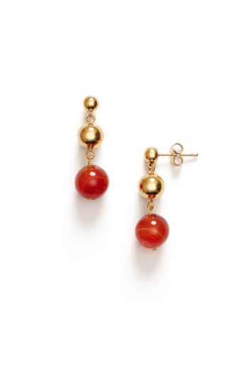 ANNI LU, Caramel drops earrings, gold