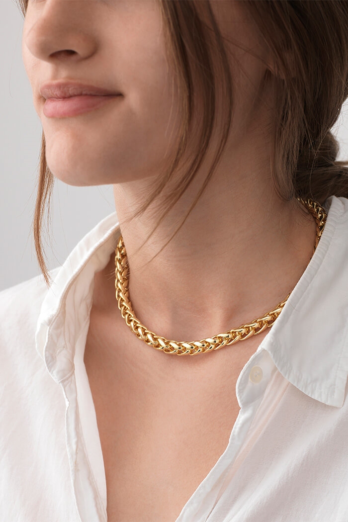 ANNI LU, Liquid Gold Necklace, Gold