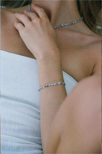 ANNI LU, Silver lining bracelet, gold 
