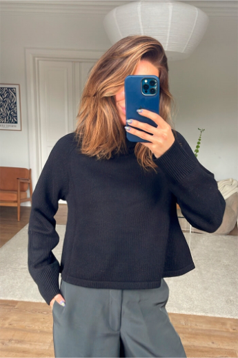 Ba&sh, Mace Turtleneck sweater, Noir