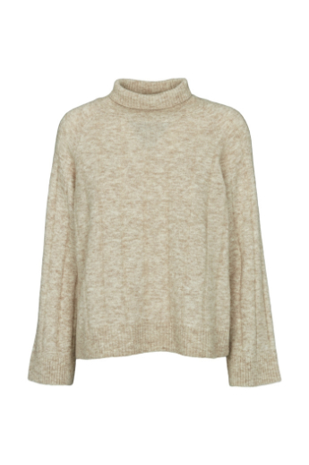  Basic Apparel, Claudia high neck, Natural melange