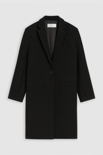 Closed, Wool Twill Coat, C97952, Black