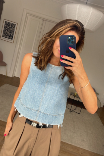 Closed, Cropped denim top, C94563