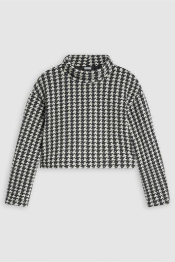 Closed, high neck sweatshirt, C95316, Dark grey