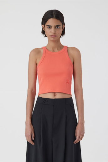 Closed, Racer top, C95540, Vibrant red