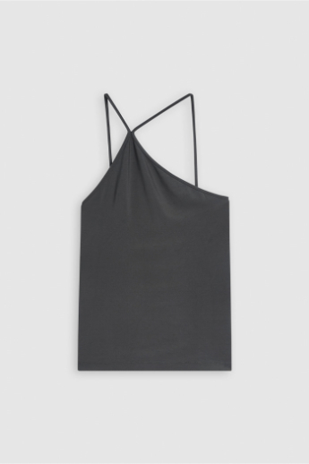 Closed, One shoulder top, C95188, Charcoal
