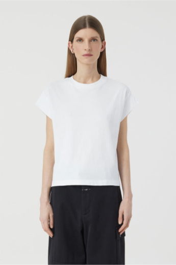 Closed, Short sleeve t-shirt, C95301, White 