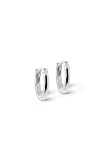 Enamel, Hoops classic silver, 6 mm 