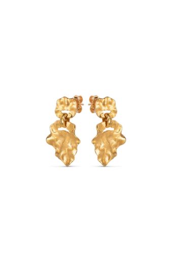Enamel, Windy small earrings, goldplated