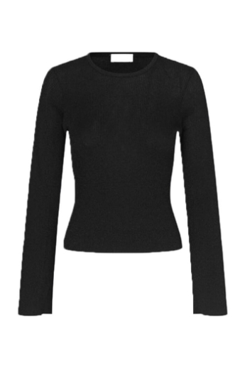 Modström, Tom O-neck bluse, black 