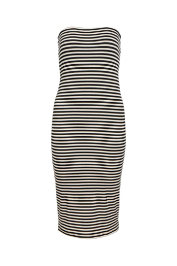 Midi Tube dress, Sandshell/black