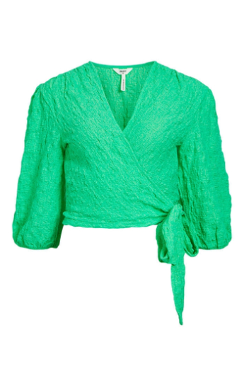 Toya 3/4 wrap top, Spring bouquet