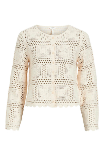 Ella Limited Edition Crochet Cardigan, Sandshell